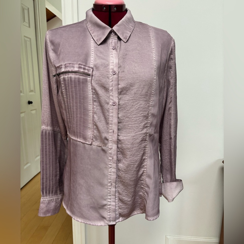 NU Denmark lilac blouse M